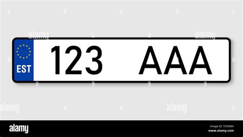 estonia car registration plates.